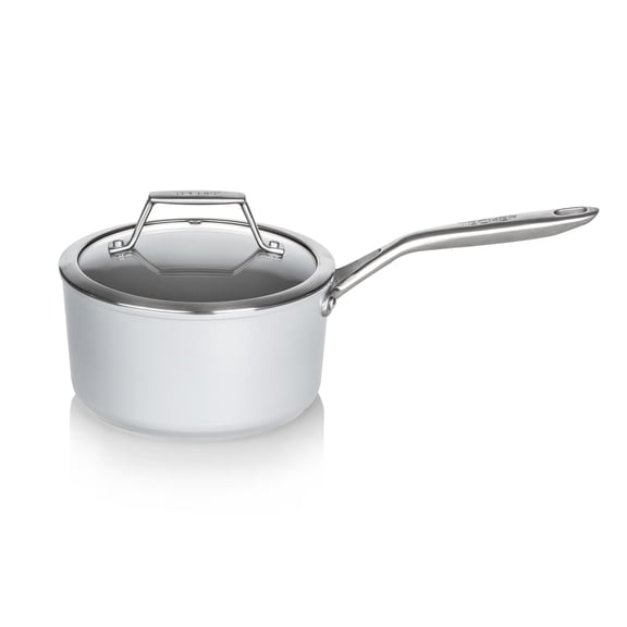 TECHEF CeraTerra Collection, 2-quart Ceramic Nonstick Saucepan with Glass Lid, Made in Korea