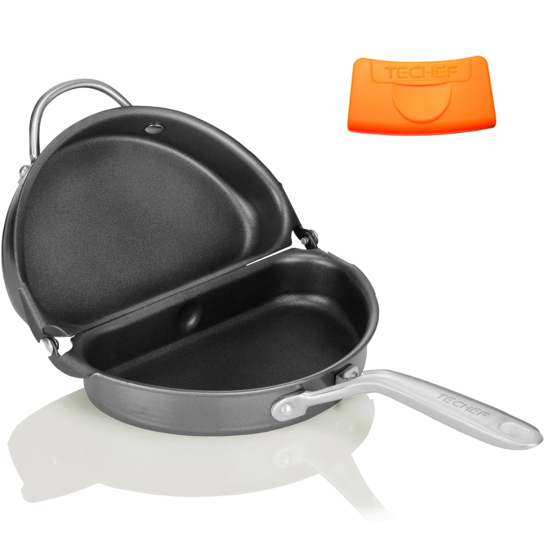 Free Shipping! TECHEF Frittata Omelette Pan Double Sided Folding