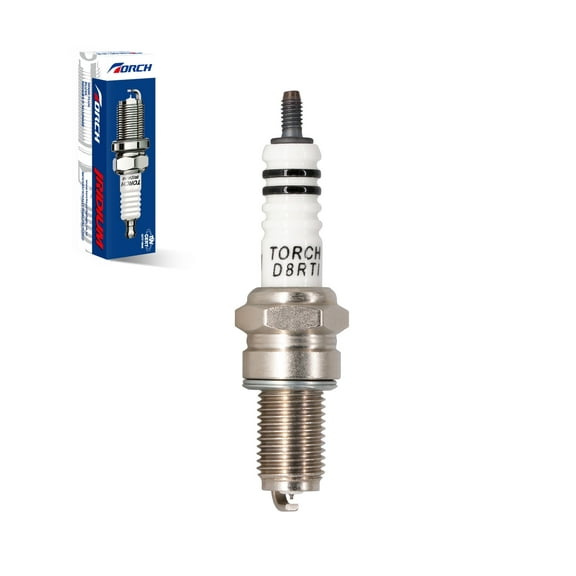 TORCH D8RTI Iridium Spark Plug Replace for NGK DR8EA DPR8EIX-9,Champion R6G,Denso X24ESZU9 IX24,Motorcraft HG22C,OEM