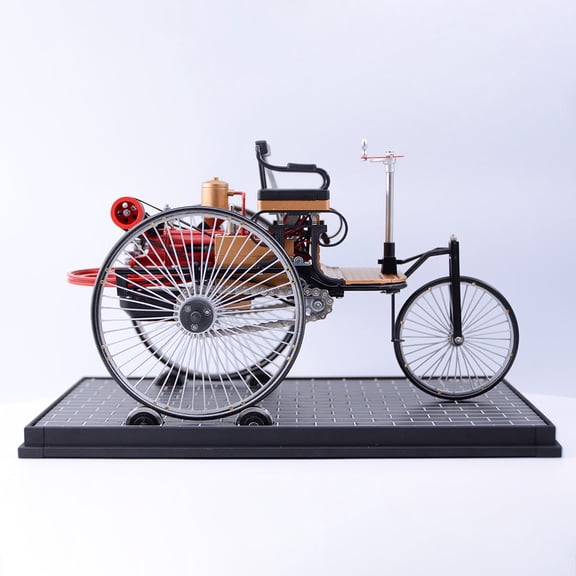 TECHING DM229 Worlds First Car DIY Model Kit, 430+ Pcs AllMetal Vintage Automobile Building Set