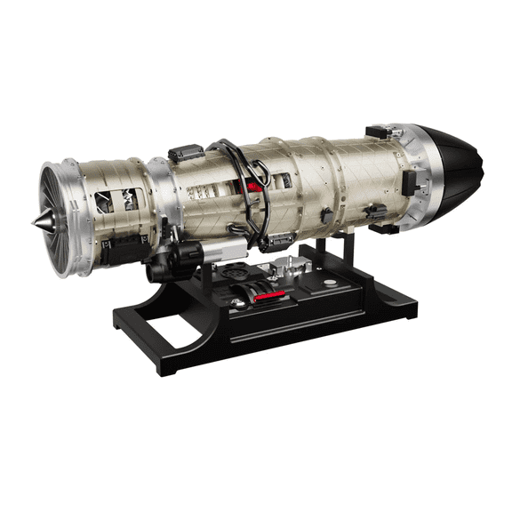 TECHING Turbojet Engine Model Kit Metal Twin Rotor Jet Engine DIY Assembly Education Collection Adult Kids