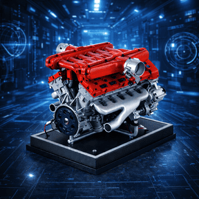 TECHING V12 Full Metal 12 Cylinder Engine Model Kit DIY Car Engine Assembly