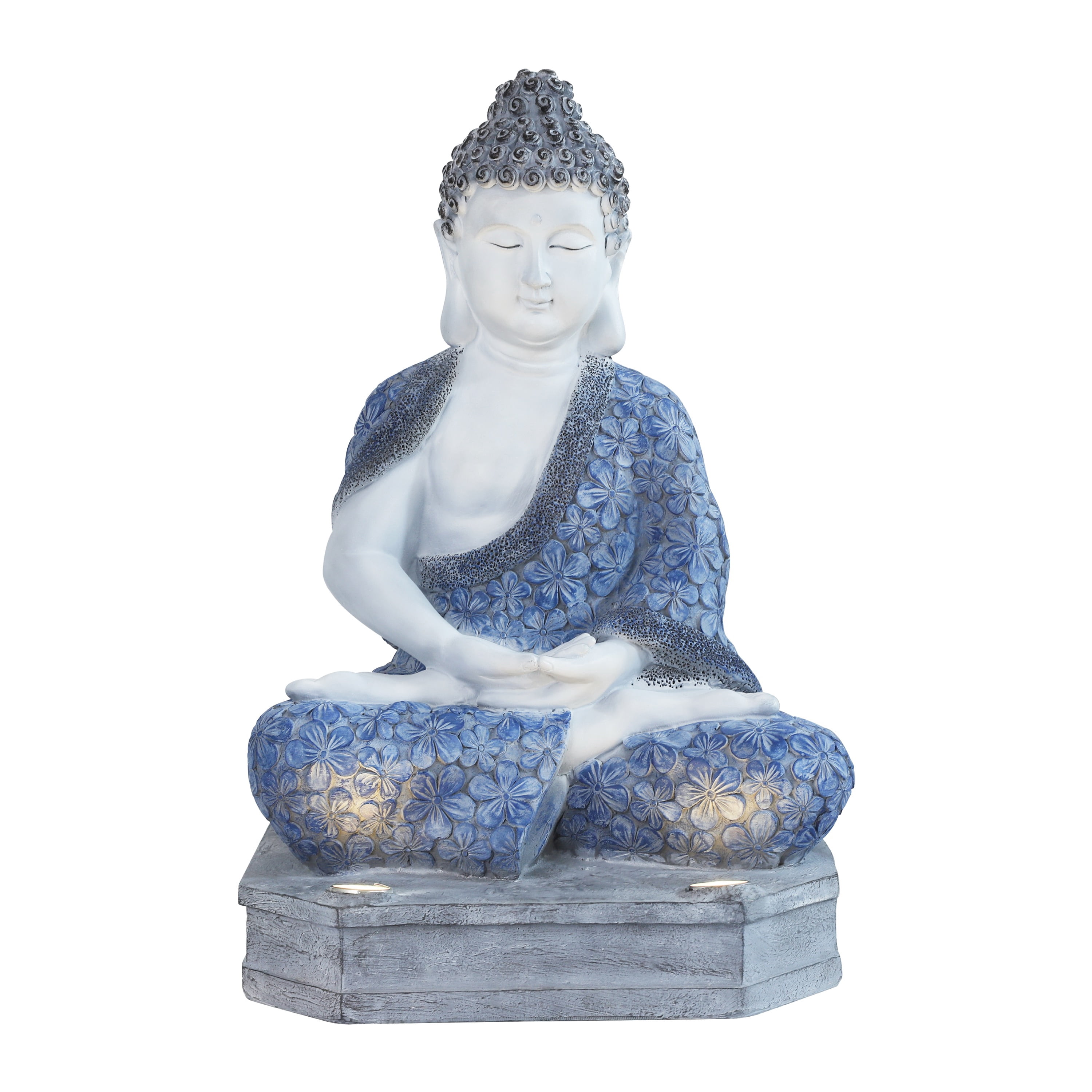 TECHKO 15" Buddha Garden Statue