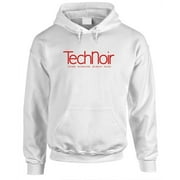 TECHNOIR - Fleece Pullover Hoodie, White, Small
