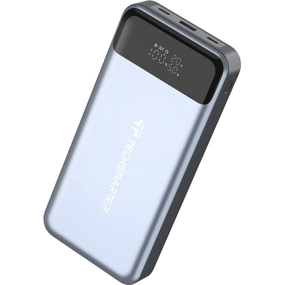 TECHSMARTER 30000mah 130W PD Laptop Portable Charger with 45W Super Fast Charging, Dual USB-C Power Bank Compatible with iPhone, Galaxy, iPad, MacBook, Dell, Chromebook, HP, Steam Deck