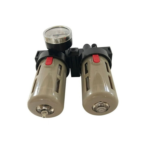 TECHTONGDA 1/2 in AC FR FR&L Air Line Piggyback Filter Combo Air System Accessory Regulator