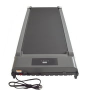TECHTONGDA 1.5HP Household Silent Electric Flat Treadmill Walking Machine Mini Portable Under Desk Treadmill