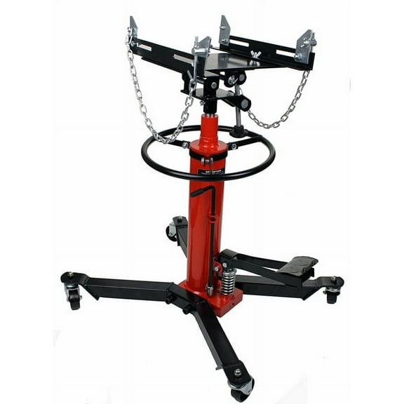 TECHTONGDA 2 Stage Hydraulic Transmission Jack Swivel Wheels Lift Hoist 1100 LB,Hydraulic high conveyor