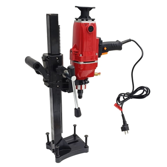 TECHTONGDA 220V Diamond Core Drill Concrete Machine With Stand Bits Tool Drilling Kit