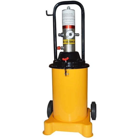 TECHTONGDA 3 Gallon 12l Air Pneumatic Grease Pump Lubricator High Pressure Filler