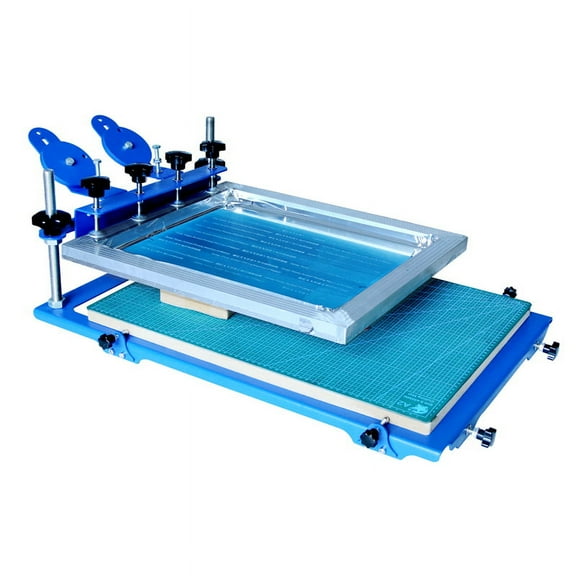 TECHTONGDA 3D Screen Printing Machine Micro-registration Silk Screen Printing Press for PCB Metal Plate Glass Single Color Screen Printer 23.5x17.5 Inch