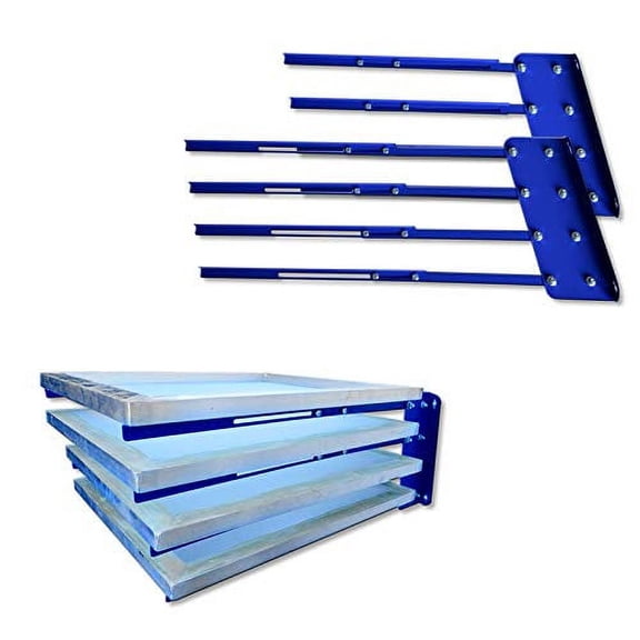 TECHTONGDA 4 Layers Screen Rack Shelf Storage Frame Holder Screen Printing Rack Screen Drying #006355