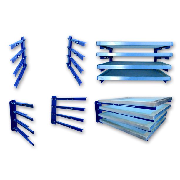 TECHTONGDA 4 Layers Wall Mounted Screen Frame Rack Screen Rack Shelf Storage Frame Holder Screen