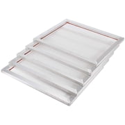 TECHTONGDA 6Pcs 20"x24" Aluminum Screen Frame with Mesh Stretched Tool Screen Frabric White Mesh