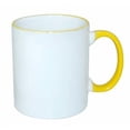 thumbnail image 1 of TECHTONGDA 6pcs 11oz Rim Handle Mug Yellow Heat Press Transfer Small Business, 1 of 3