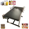 thumbnail image 1 of TECHTONGDA Belt Conveyor 59"*27.5" Black PVC Belt Conveyor Systems With Double Guardrail, 1 of 10