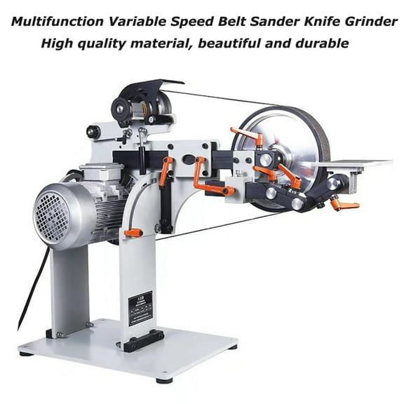 TECHTONGDA Belt Sander Knife Grinder Variable Speed Polishing Machine with VFD 220V