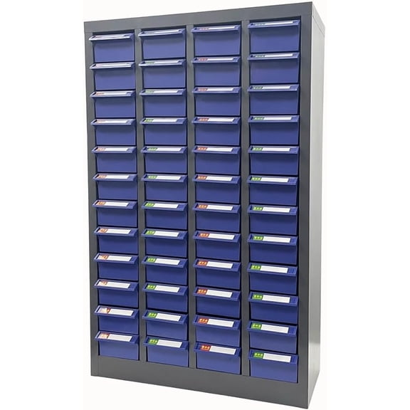 TECHTONGDA Bolt and Nut Tool Storage Cabinet 48 Drawers Parts Cabinet Contains Assortment KIT Metal Organization Shelves for Garage, Store, Workshop