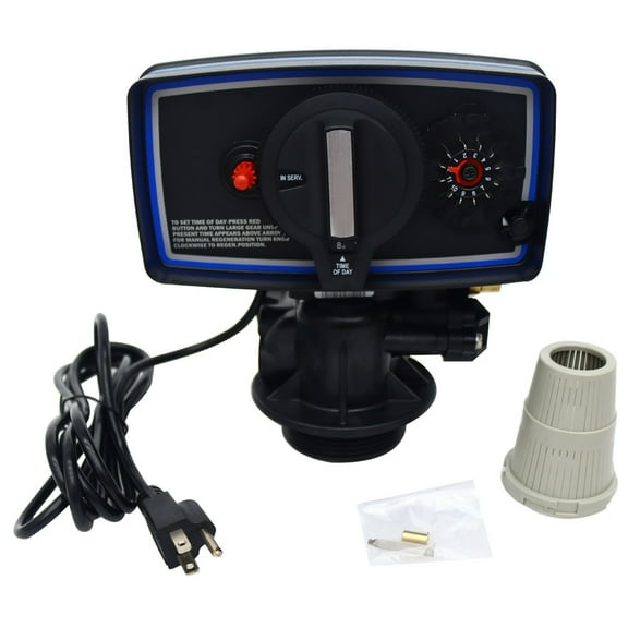 TECHTONGDA Clock Control Valve Time Type Water Control Valve for Water Filter Softener Resin Tank 9''-11'' Diameter