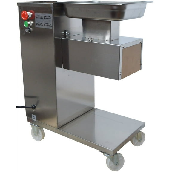 TECHTONGDA Commercial Electric Meat Cutting Machine Slicer Cutter Steak Beef Pork Cuts QE 5mm Blade
