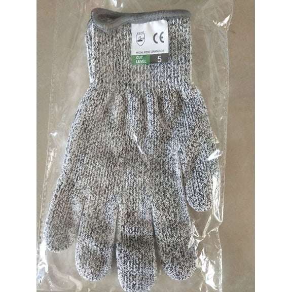 TECHTONGDA Cut Resistant Wear Gloves 1 Pair High Performance HPPE Anti-Cutting Hand Protection Gloves for Kitchen Cutting, Slicing, Yard-work, Wood Carving