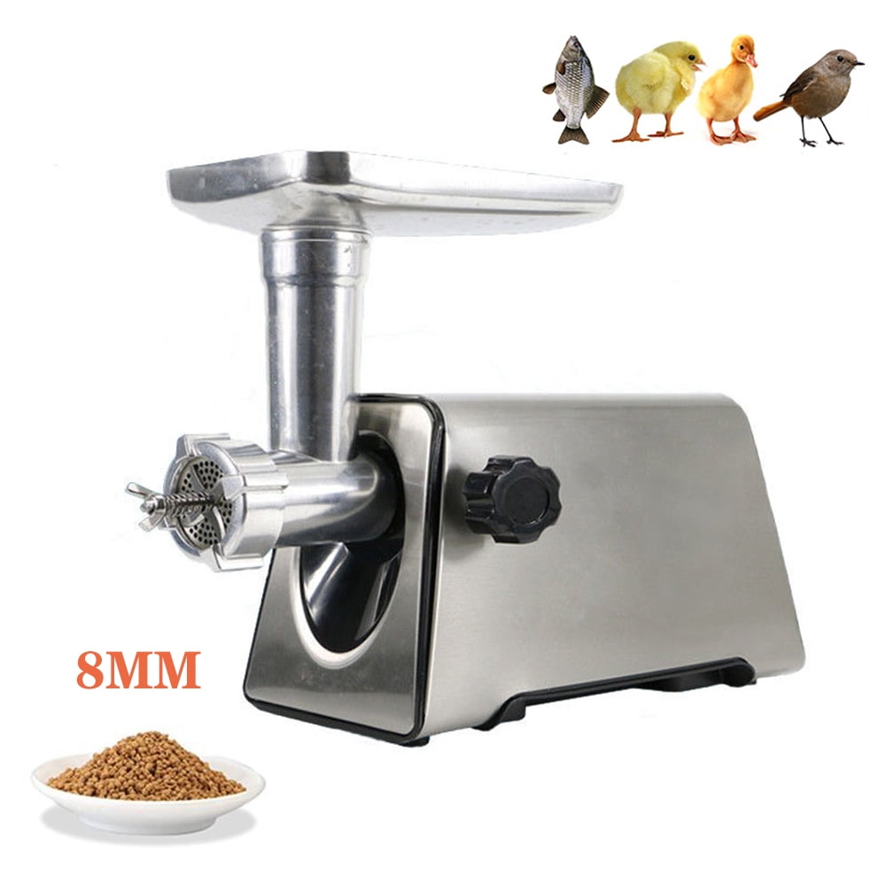 TECHTONGDA Electric Animal Feed Food Pellet Machine 8mm Household Stainless Steel Pet Cat Food Granulator 220V