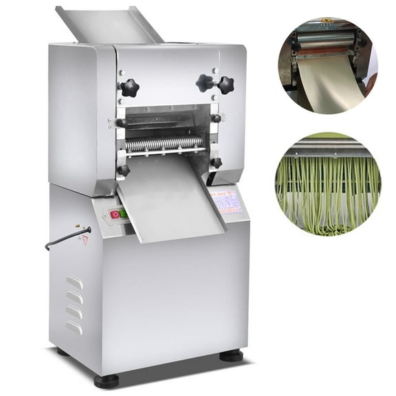 TECHTONGDA Electric Dough Roller Sheet Maker Noodle Press for Dumpling Noodle W/Extra Cutter 2.2Kw