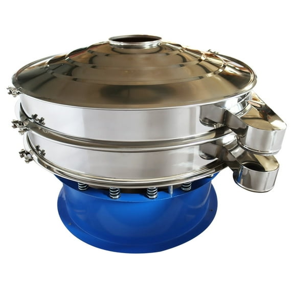 TECHTONGDA Electric Vibrating Screen Stainless Steel Filter Sieve Machine Big Screener Deck With #20,#80,#100 Mesh Screens 220V