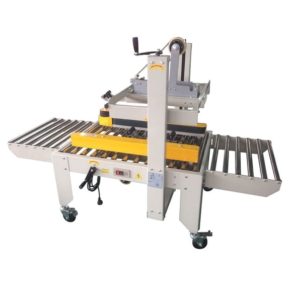 TECHTONGDA Full Automatic Belt Sealing Machine Tape Sealing Machine BOPP PVC Double Belt Packing Carton