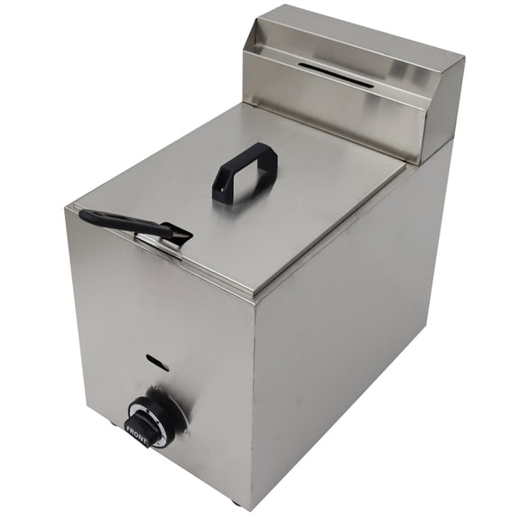 TECHTONGDA Funnel Cake Fryer 6L Commercial Gas Deep Fryer French Fries Fried Chicken Frying Machine