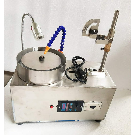 TECHTONGDA Gem Faceting Machine Jewelry Polisher Jade Flat Grinder 2800RPM for Cutting Tools Seals 110V