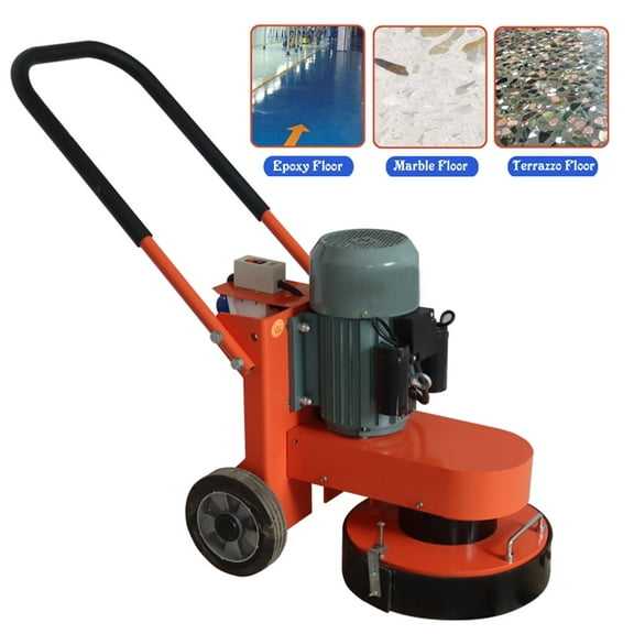 TECHTONGDA Hand-Push Cement Ground Grinder Concrete Floor Polishing Machine 220V