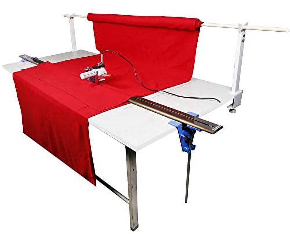 TECHTONGDA High Speed Delay Function Fabric End Cutter w/86.6"(220cm) Rack & Digital Counter