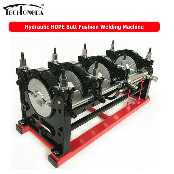 TECHTONGDA Hydraulic HDPE Butt Fusion Welding Machine 4 Clamps Pipe Fusion Welder(63-160mm)