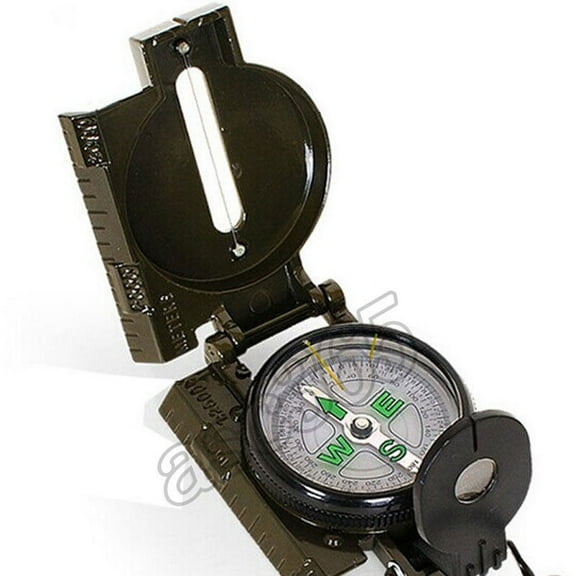 TECHTONGDA Lensatic Compass Mountaineering Hiking Compass Multifunctional compass for Military Camping Adventure Survival