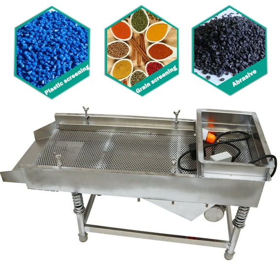 TECHTONGDA Linear Vibrating Screen Stainless Steel Sifter Shaker Screen Machine With 5MM Mesh