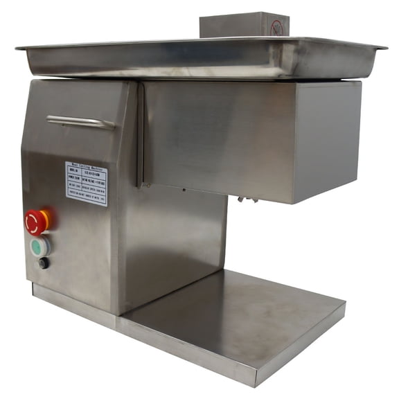 TECHTONGDA Meat Cutter Slicer Grinder Commercial Electric Steak Beef Pork Cuts QX 5mm Blade Chimney Type Inlet