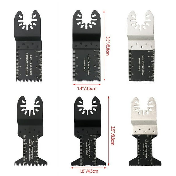 TECHTONGDA Oscillating Multitool Quick Release Saw Blade for Cutting Wood PVC Pipes Copper 20pcs