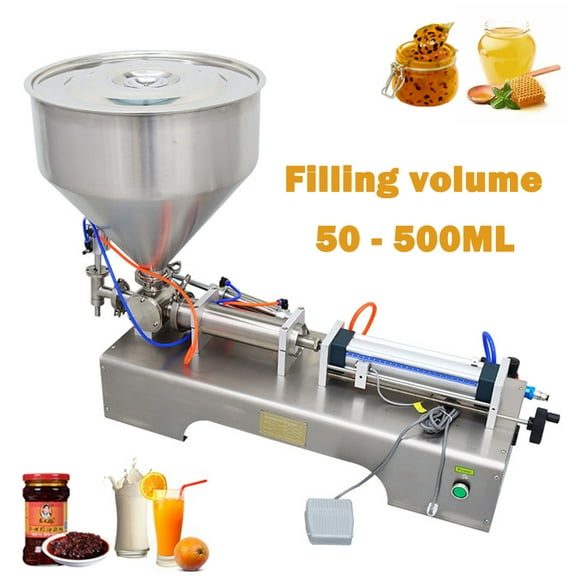 TECHTONGDA Paste Liquid Filling Machine Pneumatic 50-500ml Stainless Steel Piston Filler Dispenser Single Head