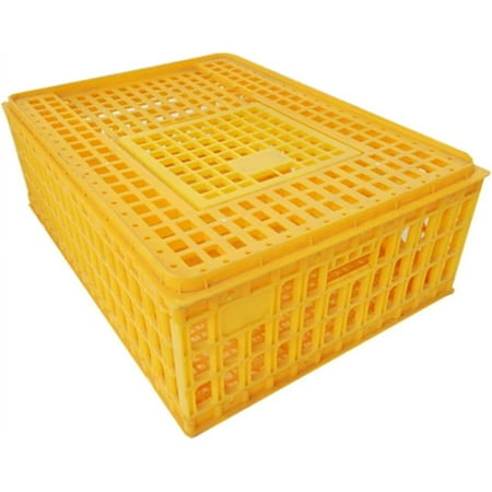 TECHTONGDA Poultry Transport Crate Cage Box for Chicken Duck Goose 29.1x 21.3X 12.2 inch