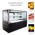 thumbnail image 1 of TECHTONGDA Refrigerated Cake Showcase Right Angle Bakery Display Cabinet with Humidifying Function 220V, 1 of 12