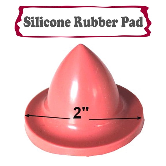 TECHTONGDA Silicone Rubber Pad 2" Screen Printing for Ink Transfer R-0690