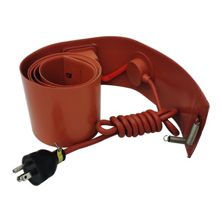 TECHTONGDA Temperature Control Oil Drum Heater Silicone Heating Blanket 102*1778*1.8 mm