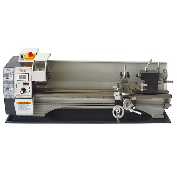 TECHTONGDA WM210V Inch Precision Metal Bench Lathe 8"*24" 1100W Woodworking Metalworking Tool Inch Thread Version