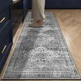 thumbnail image 1 of TECHVIDA 2'x6' Hallway Runner Rug Boho,Non Slip Machine Washable Rugs for Hallway Kitchen,Grayish Beige, 1 of 10