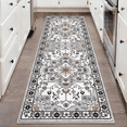thumbnail image 1 of TECHVIDA 2'x6' Hallway Runner Rug Boho,Non Slip Machine Washable Rugs for Hallway Kitchen,Grayish Brown, 1 of 10