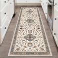 thumbnail image 1 of TECHVIDA 2'x6' Hallway Runner Rugs,Non Slip Machine Washable Rugs for Hallway Kitchen,Yellowish Brown, 1 of 10
