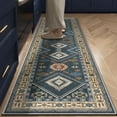thumbnail image 1 of TECHVIDA 2'x8' Hallway Runner Rug Boho,Non Slip Machine Washable Rugs for Hallway Kitchen,Dark Blue, 1 of 9