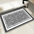 thumbnail image 1 of TECHVIDA Bathroom Rugs,Non-Slip Ultra Soft Bath Mat,Soft Absorbent Bathroom Rug,Machine Washable,(18"x26", Black), 1 of 9