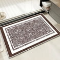thumbnail image 1 of TECHVIDA Bathroom Rugs,Non-Slip Ultra Soft Bath Mat,Soft Absorbent Bathroom Rug,Machine Washable,(18"x26",Brown), 1 of 9